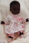Effanbee - Baby Button Nose - Baby to Love in Heart Outift - African American - Doll